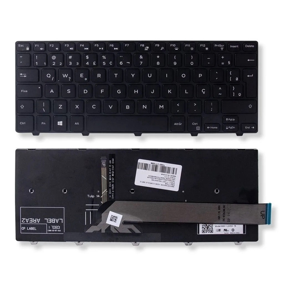 Teclado Para Dell Inspiron 14 5000 5447 5442 5445 Backlight no Shoptime