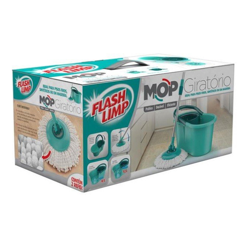 Mop Giratório Fit MOP5010 Flash Limp No Shoptime