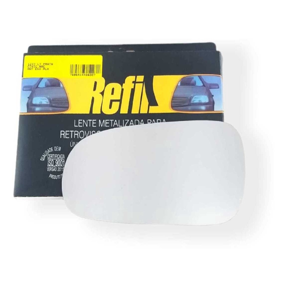 Lente Retrovisor Espelho Refil Civic Nacional Plana Lado Esquerdo Flabeg No Shoptime