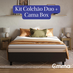 Kit Colchão + Cama Box Emma Duo Casal (138x188cm) é boa?