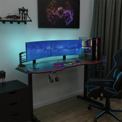 Mesa Gamer Para Computador Escrivaninha Gamer rgb Led EagleX Com Mousepad Antiderrapante Infinito Para 3 Monitores é boa?