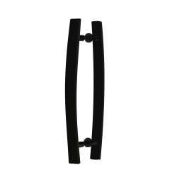 Puxador Portas Madeira / Vidro preto curvo - 80 cm é boa?