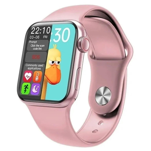 relógio inteligente smartwatch rose