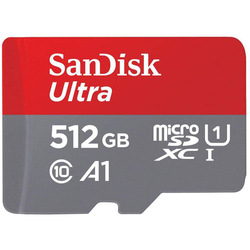 Sandisk Cartão De Memória Ultra Microsdxc De 512Gb + Adaptador Menor preço em Sandisk Cartão De Memória Ultra Microsdxc De 512Gb + Adaptador