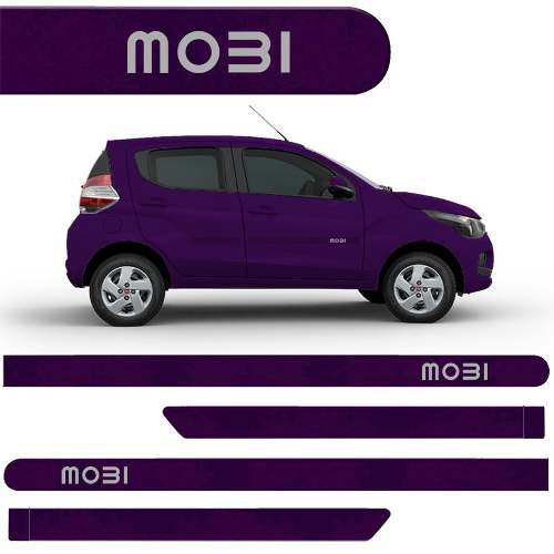 Jogo Friso Lateral Pintado Fiat Mobi Roxo Mirtilo No Shoptime