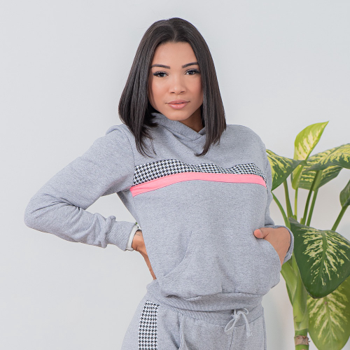large pink moletom com capuz