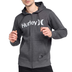 black hurley moletom com capuz