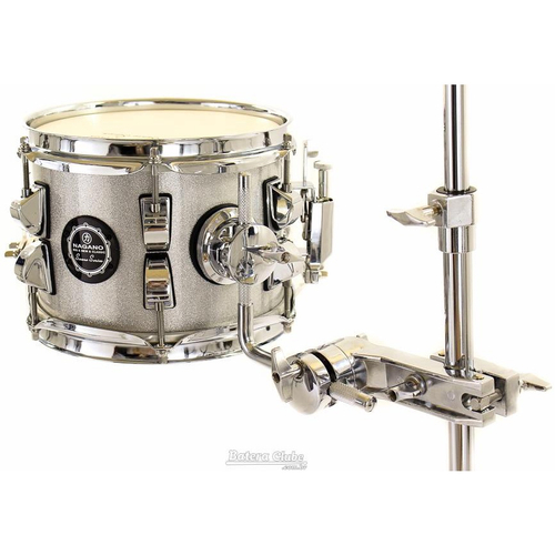 Caixa Nagano Snare Series Micro New Beat Grey Sparkle 8x6 com Caneca e