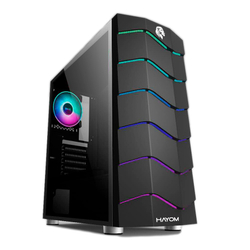 Gabinete gamer hayom GB1711, Mid Tower, Lateral em Vidro Temperado, s/ Fan é boa?