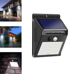 Arandela Solar Externa Luminária Led Sensor De Jardim Parede Alpendre Quintal Corredor Automático Menor preço em Arandela Solar Externa Luminária Led Sensor De Jardim Parede Alpendre Quintal Corredor Automático