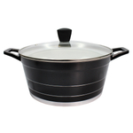 Panela Caçarola Grande com Tampa Antiaderente Cerâmica 32cm