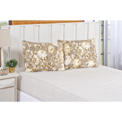 Jogo de Cama Lençol Solteiro 2 peças Bouti Estampado Floral Caqui é boa?