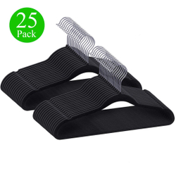 Kit 25 Cabides de Veludo Ultra Fino Antideslizante Preto é boa?