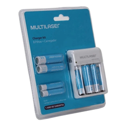 Menor preço em Kit 8 Pilhas Recarregáveis aa e aaa + Carregador de Pilhas Multilaser Original