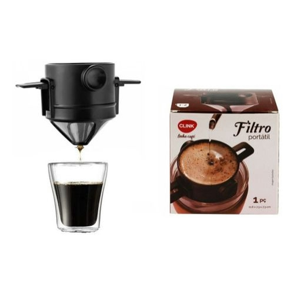 Mini Coador Cafeteira Portatil Filtro De Caf Individual Top No Shoptime