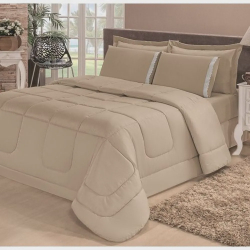 Kit edredom + lençol aconchego dupla face casal queen 6 pç é boa?