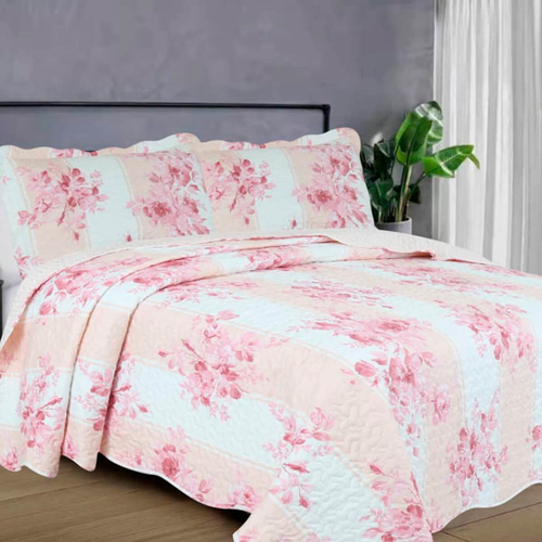 Colcha Casal Dupla Face Home Decor Prints Catarina Rosa no Shoptime