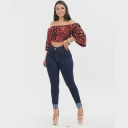 Calça Jeans Feminina Modeladora Azul Escuro Cintura Alta é boa?