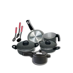 Conjunto Jogo 8 Pc Panelas Alumínio Brinde Panela Pressão Antiaderente é boa?
