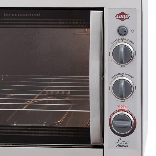 Forno Eletrico Layr Luxo Advanced 46 Litros Inox 2400w No Shoptime