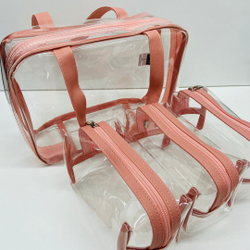 Frasqueira necessaire smart maleta + 3 estojos transparente nude é boa?