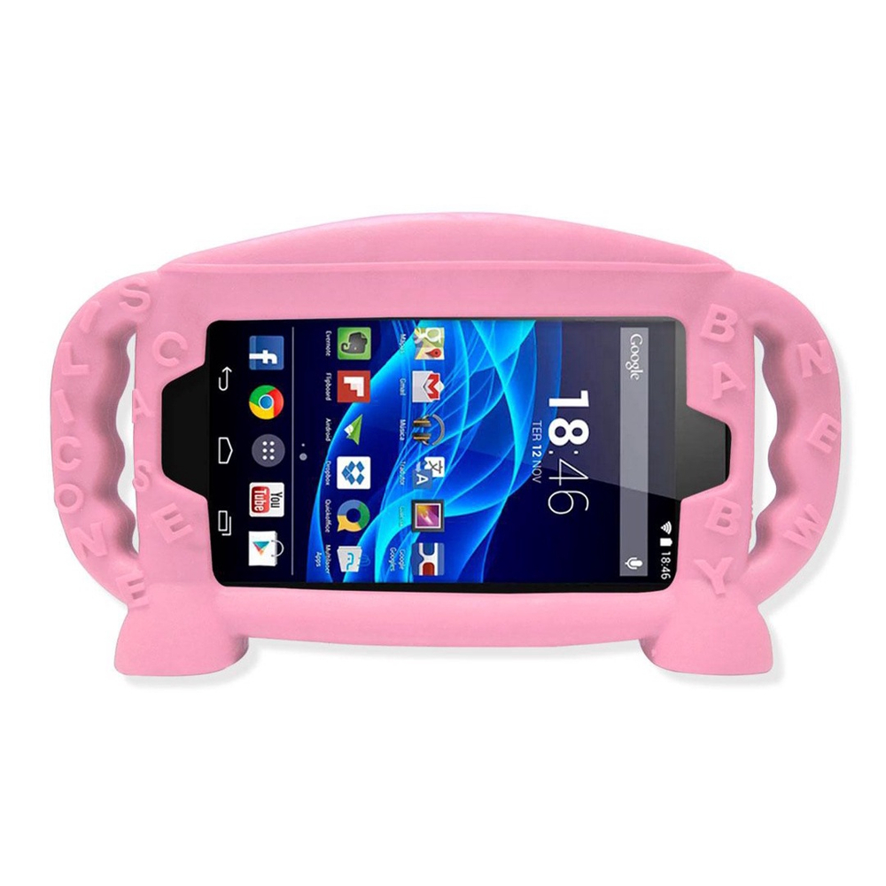 Capa Tablet Multilaser M7S M7 Plus M7 Top Pelicula Rosa No Shoptime