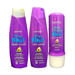 Kit Aussie Shampoo + Condicionador + 3 Minute Miracle Moist é boa?
