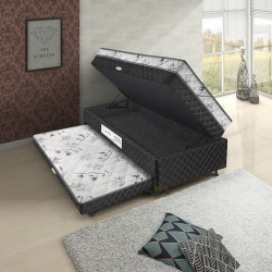 Cama Box Solteiro Conjugado com Cama Auxiliar e Baú Carol Somopar é boa?