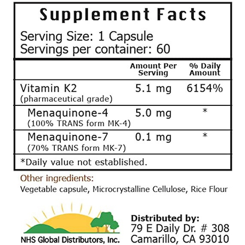 2 Pack of vK2 Vitamin K2 (MK4 and MK7) Importado no Shoptime