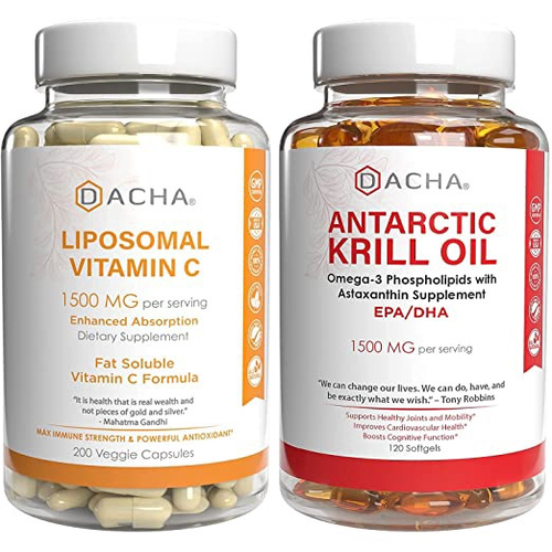Ultimate Immunity & Heart Health Bundle Liposomal Vitamin C & Krill
