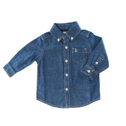 camisa jeans infantil bebê