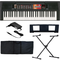 Kit Teclado Yamaha PSR-F52 61 teclas + suporte pedestal Capa