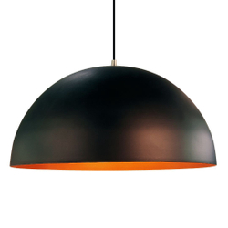 Lustre Pendente Meia Lua Onix Preto Com Cobre Alumínio 40cm Orby é ruim? Lustre Pendente Meia Lua Onix Preto Com Cobre Alumínio 40cm Orby é boa?