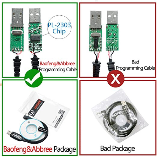 Baofeng USB Programming Cable PL2303 Support Chirp for Two Way ham ...