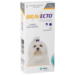 Antipulgas e Carrapatos 112,5 Mg Para Caes De 2 A 4,5 Kg - Msd Bravecto é boa?