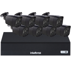 Kit Cftv 8 Câmeras Segurança Pretas Full Hd Dvr Intelbras é boa?