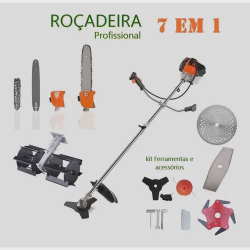 Roçadeira Multifuncional Gasolina Profissional 7 em 1 com MotoPoda e Enxada Rotativa é boa?