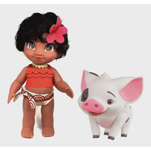 Kit Boneca Moana Com Porquinho Pua Em Vinil Disney Cotiplás No Shoptime