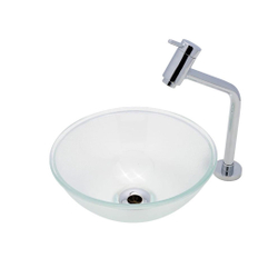 Cuba Vidro Redondo + Válvula + Torneira + Sifão / Incolo 30x30 é boa?