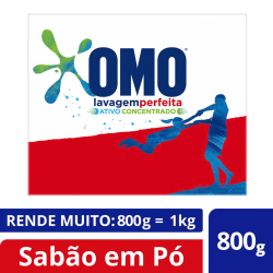 Sabão em Pó omo Lavagem Perfeita 800g é boa?