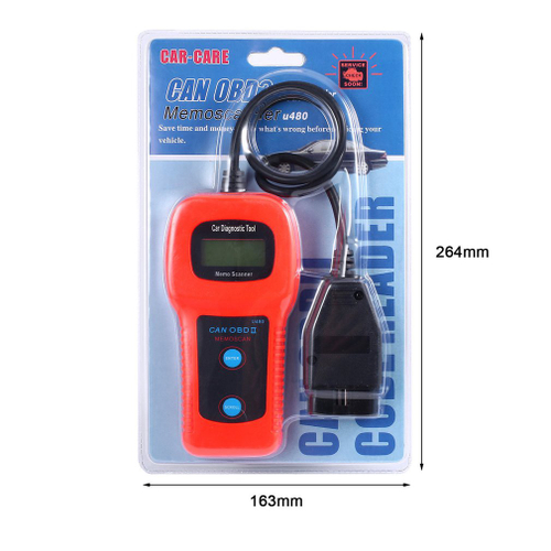 (Mais vendidos)U480 Memo Scanner OBD2 Code Reader Car Diagnostic Tool