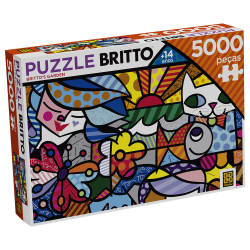 Puzzle 5000 Peças Romero Britto - Britto's Garden é boa?