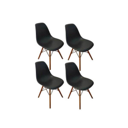 Conjunto 4 Cadeiras Eiffel Sala Jantar Cozinha Escritório Charles Eames Preta é boa?