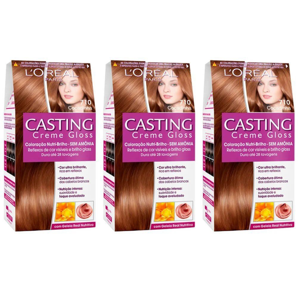 Casting Tintura Creme Gloss 710 Cocadinha Kit C03 No Shoptime 1433