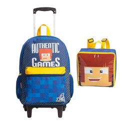 Mochila Carrinho + Lancheira Authentic Games Sestini 20M 065570-000 é boa?