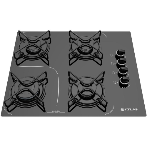 Cooktop Atlas Agile Up Glass Superautomático - 4 Bocas