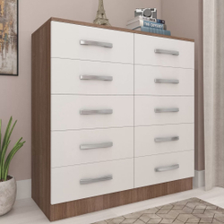 Cômoda 10 Gavetas Fellicci Teka/Branco é boa?