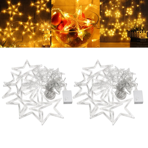 138 Romântico LED Star Curtain Lights Natal B 110V Usg No Shoptime