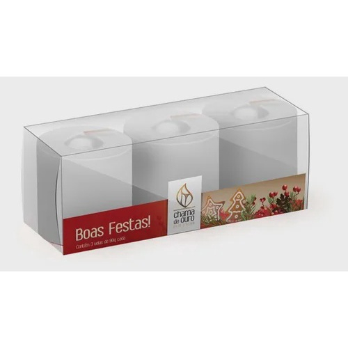 Kit Velas Votiva Festa Natal Decorativa Premium No Shoptime