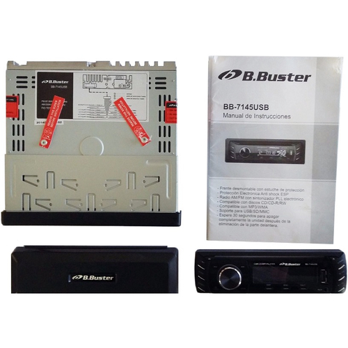 Mp3 E Cd Player Automotivo Rádio Fm Usb B. Buster BB-7145 No Shoptime